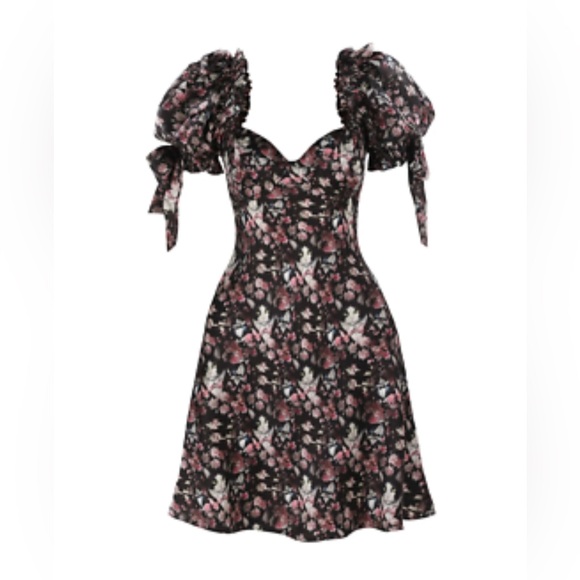 Selkie Tuxedo Mini Poet Dress S NWT